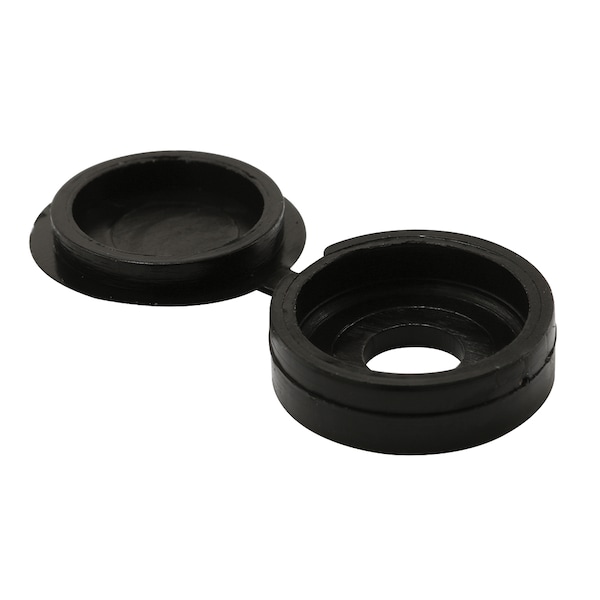 Prime-Line Folding Screw Cap, 1/2 in Dia, Black, Plastic 12 PK EP 16098 - main